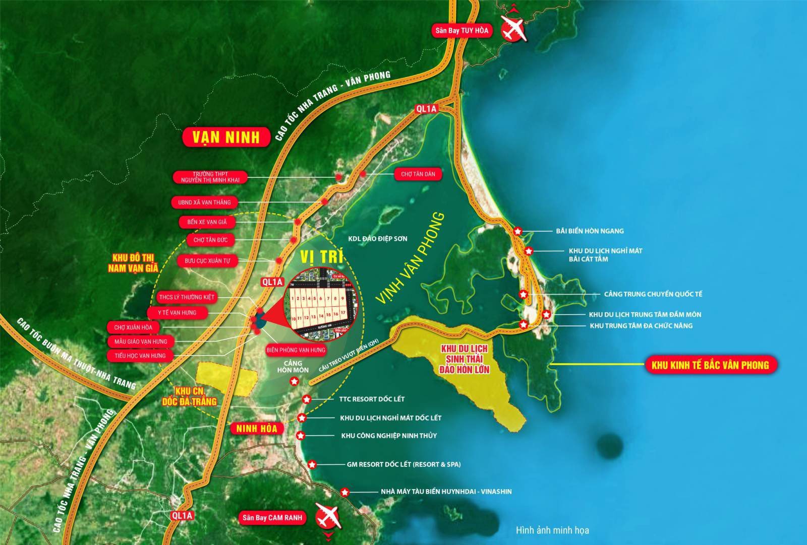 Bán lô đất nền full thổ cư 100% ngay phân khu 13 khu kinh tế Bắc Vân Phong