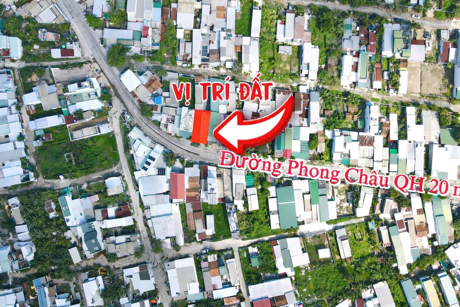 Bán lô đất Mặt Tiền Đường Phong Châu - Nha Trang, 194m2 Giá : 11ty760