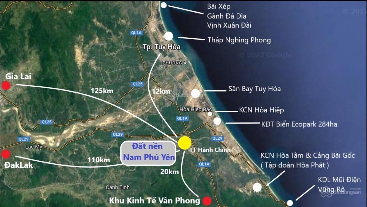 Chỉ với 12tr/m2 sở hữu ngay lô đất ODT thuộc trung tâm kinh tế Nam Phú Yên