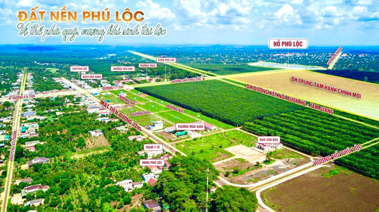chủ cần ra lô Đất nền đấu giá của Nhà Nước Ngay trung tâm hành chính Huyện Krông Năng giá chỉ 580tr/nền