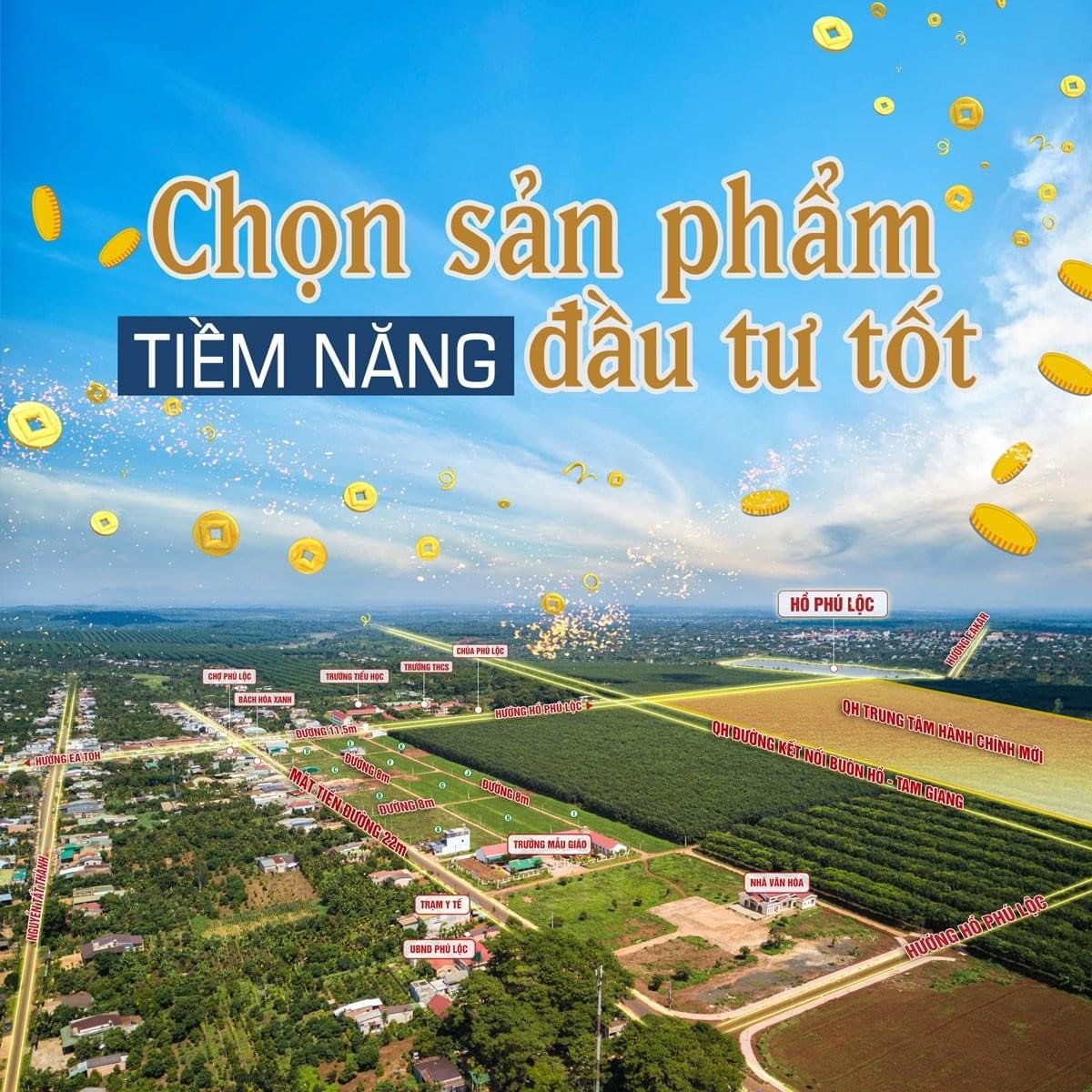 Chủ kẹt tiền cần bán lô đất nền ngay trung tâm hành chính Huyện Krông Năng